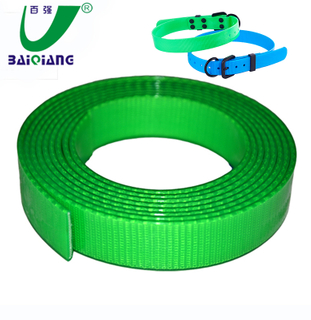 Eco-friendly Customized TPU/PVC Coated Webbing Manufacture for Pet Dog Collar Leash