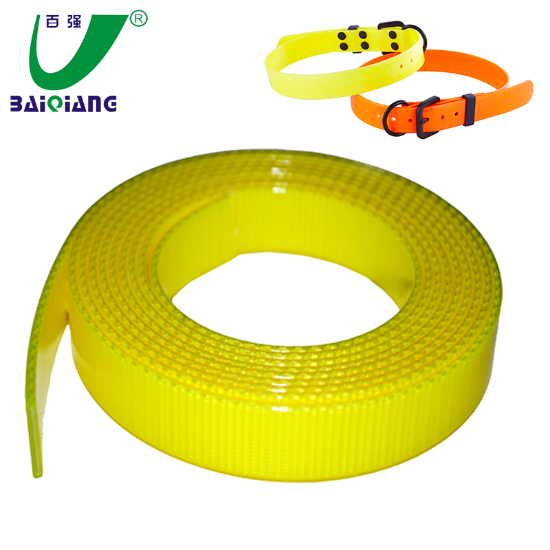 Eco-friendly Customized TPU/PVC Coated Webbing Manufacture for Pet Dog Collar Leash