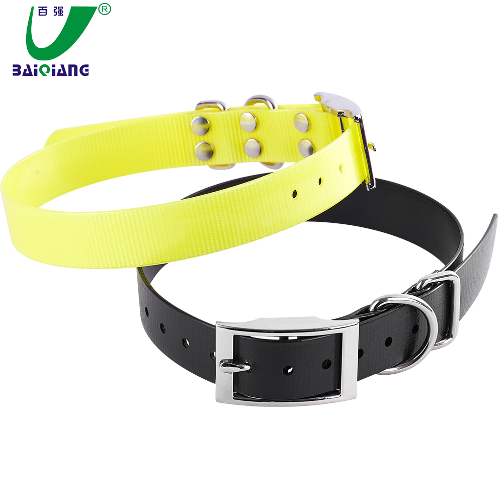 Flat Colorful Tear-resistant Basic Pet Dog Collar Making Supplies