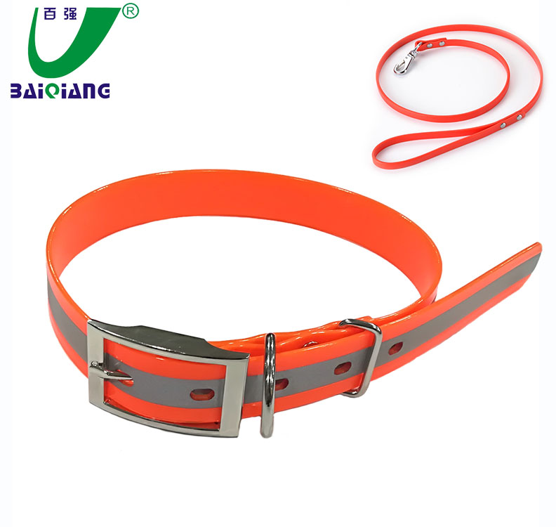 High Visibility Reflective Rubber Webbing Band for Dog Collar Leashes