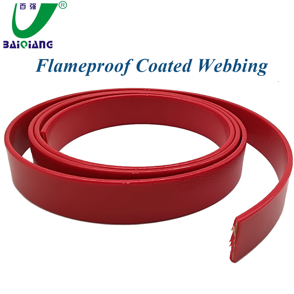 Flame Retardant Urethane Coated Webbing for Subway Handles or Bus handles