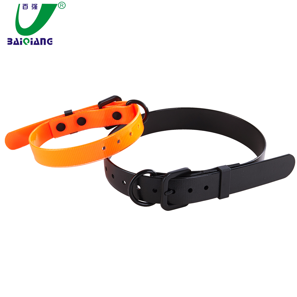 Flat Colorful Tear-resistant Basic Pet Dog Collar Making Supplies