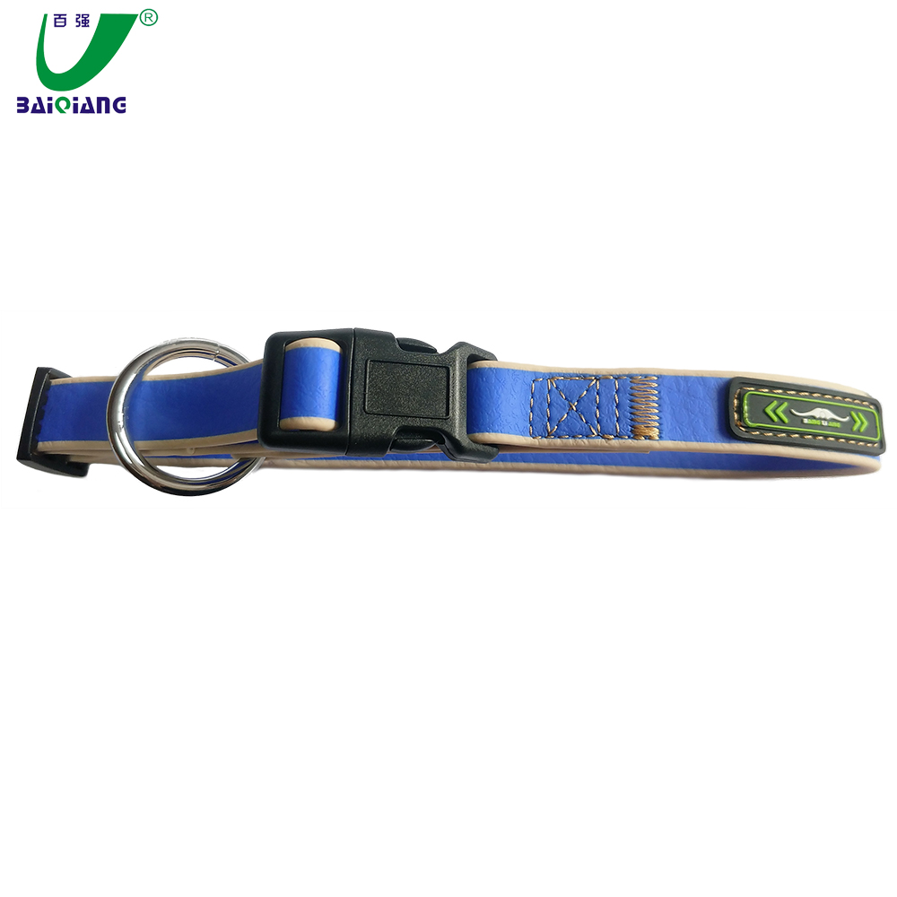 Large China Wholesale Calm Eco Friendly Personalized Engraved Coach Silicone Dog Show Collar