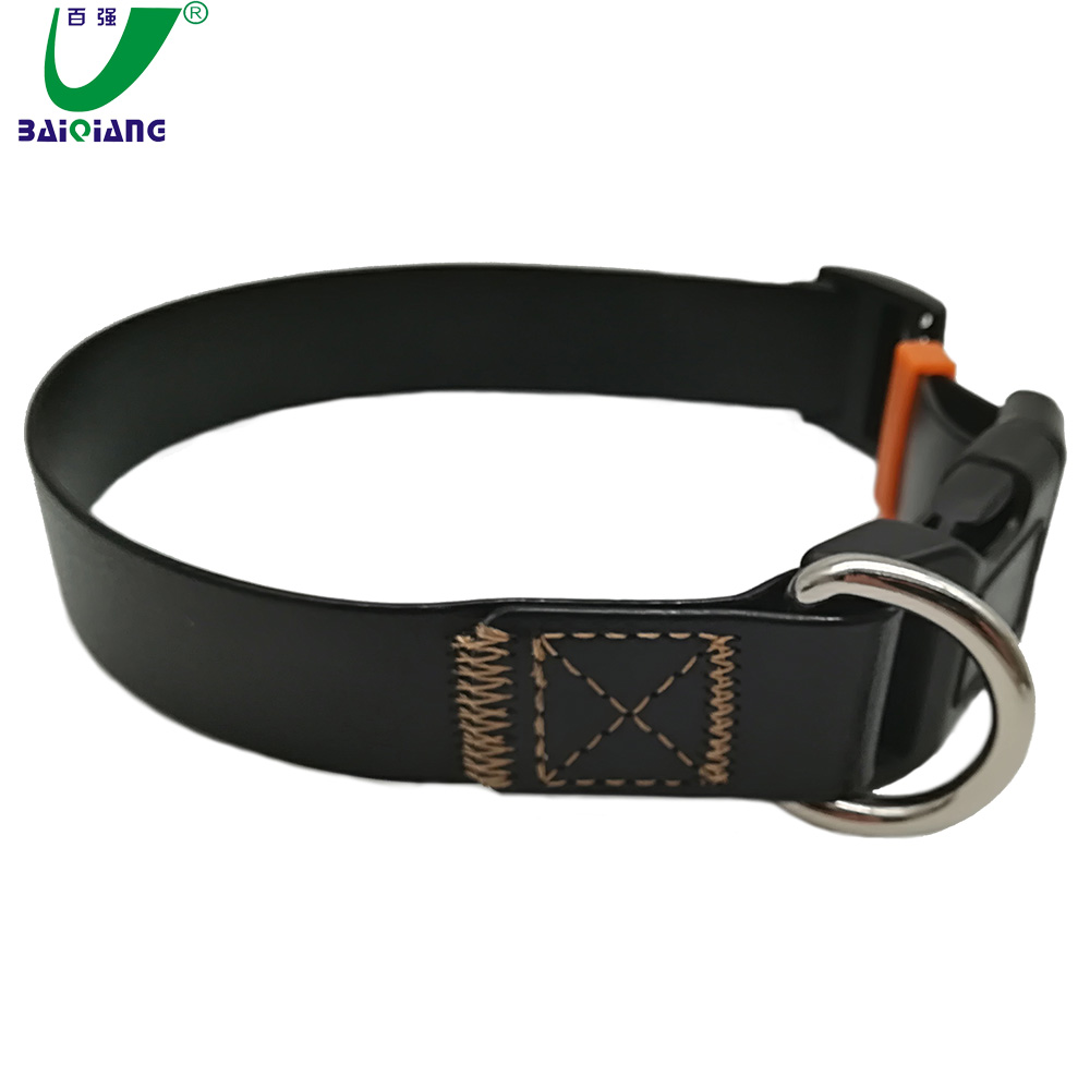 Custom Print Logo Supreme TPU Coated Pet Dog Collar for Training Dog, Matching with Leash, GPS Dog Collar